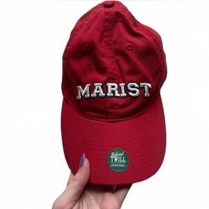 NWOT Marist Red Baseball Cap- Adjustable